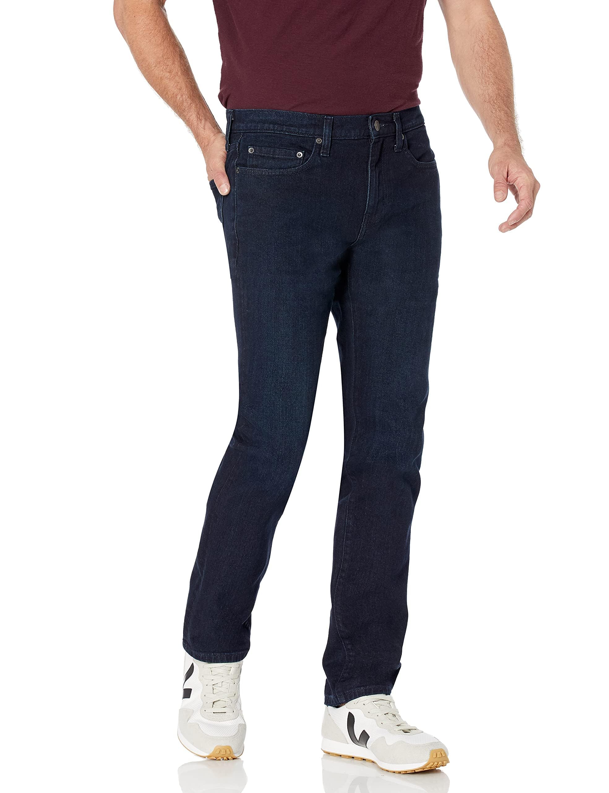 Amazon Essentials Men's Slim-Fit Jeans - Discontinued Colors, Blue Over Dye, 36W x 30L