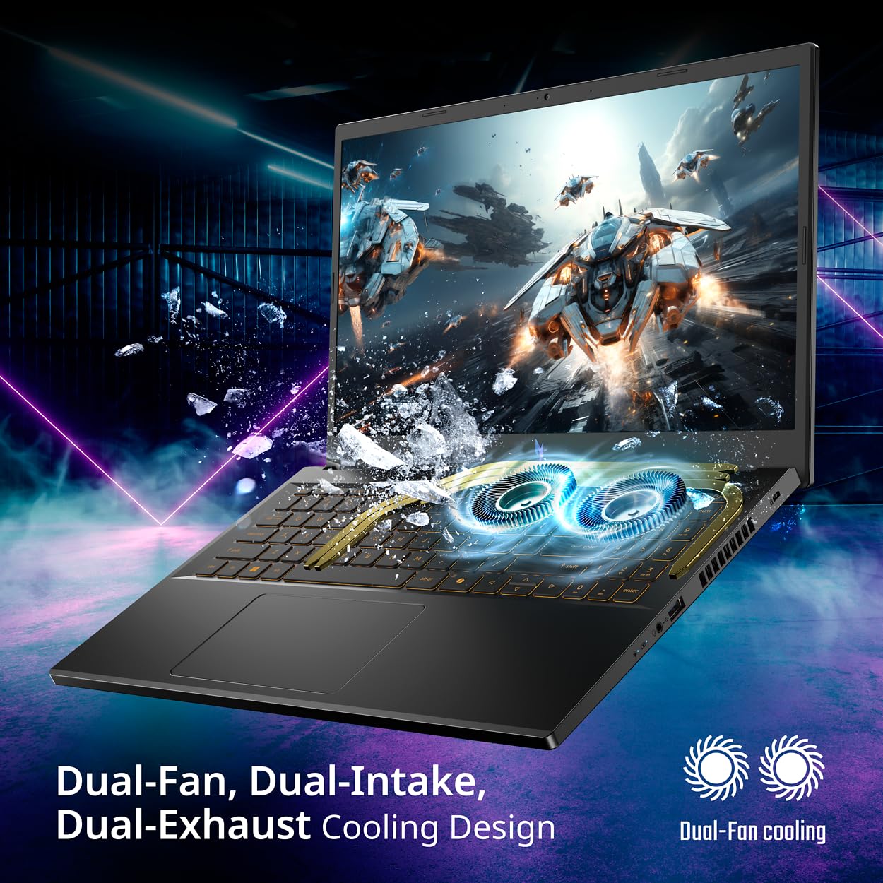 acer Nitro V Gaming Laptop | Intel Core i9-13900H Processor | NVIDIA GeForce RTX 5060 Laptop GPU | 15.6" FHD IPS 165Hz Display | 16GB DDR4 | 1TB Gen 4 SSD | Wi-Fi 6 | Backlit KB | ANV15-52-98KV