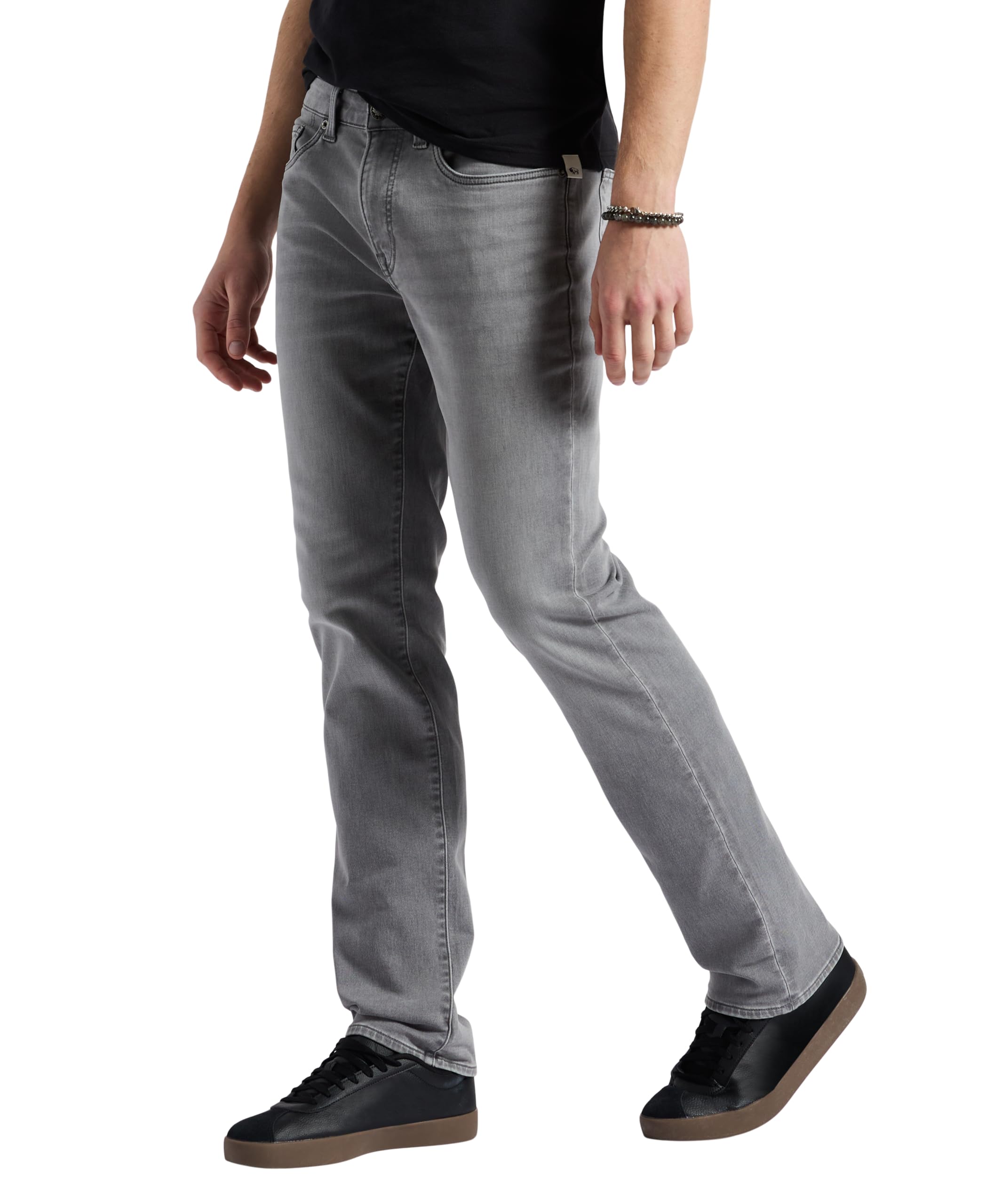 Buffalo David Bitton Men's Straight Six Jeans, Grey Sanded, 31 x 34