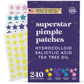 Livaclean Star Pimple Patches for Face w/ Hydrocolloid, Tea Tree oil & Salicylic Acid - Zit Stickers, Hydrocolloid Acne Patches for Face - Cute Pimple Patch, Acne Stickers