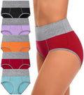 CULAYII Postpartum Underwear for Women High Waisted Cotton Underwear Soft Breathable Panties Stretch Briefs