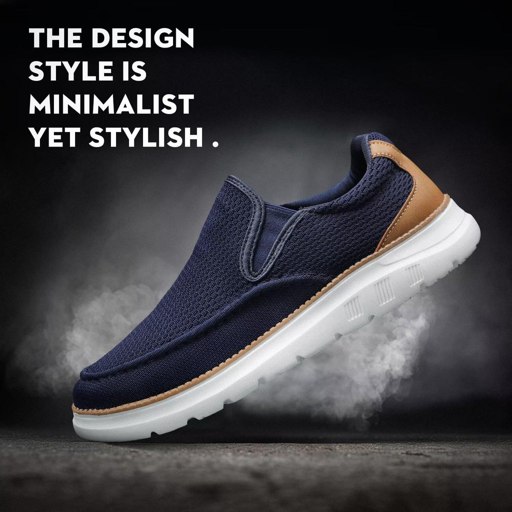 Mens Loafers Slip On Boat Shoes Casual Walking Dress Sneakers Mesh Business Oxfords Work Lightweight Soft Sole