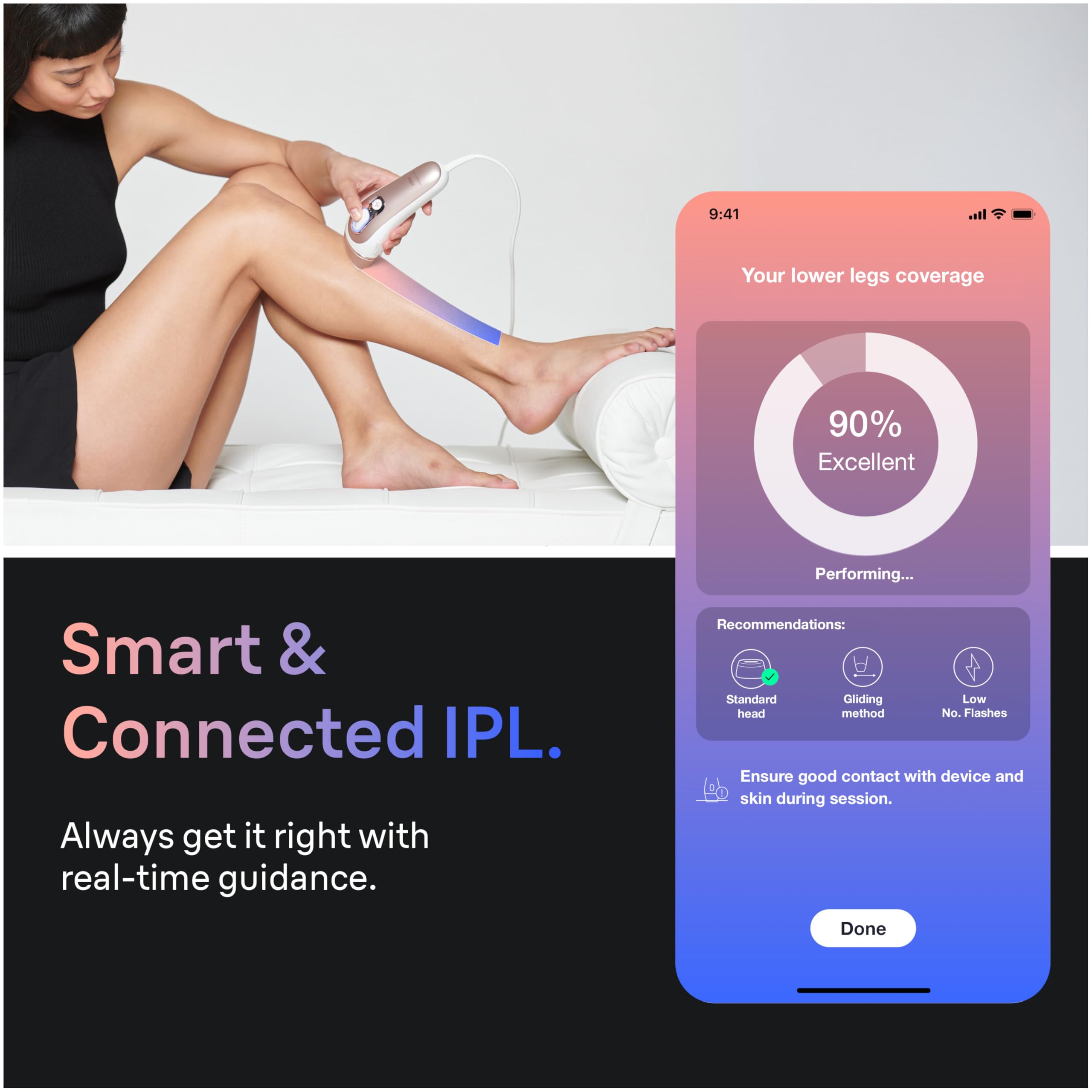 Braun Smart IPL, Vogue’s Best Hair Removal Device, Skin i·Expert Pro 7: at Home Laser Hair Removal, Permanent Visible Hair Reduction, Free App, Vanity Case, Venus Razor, 4 Smart Heads, IPL7387