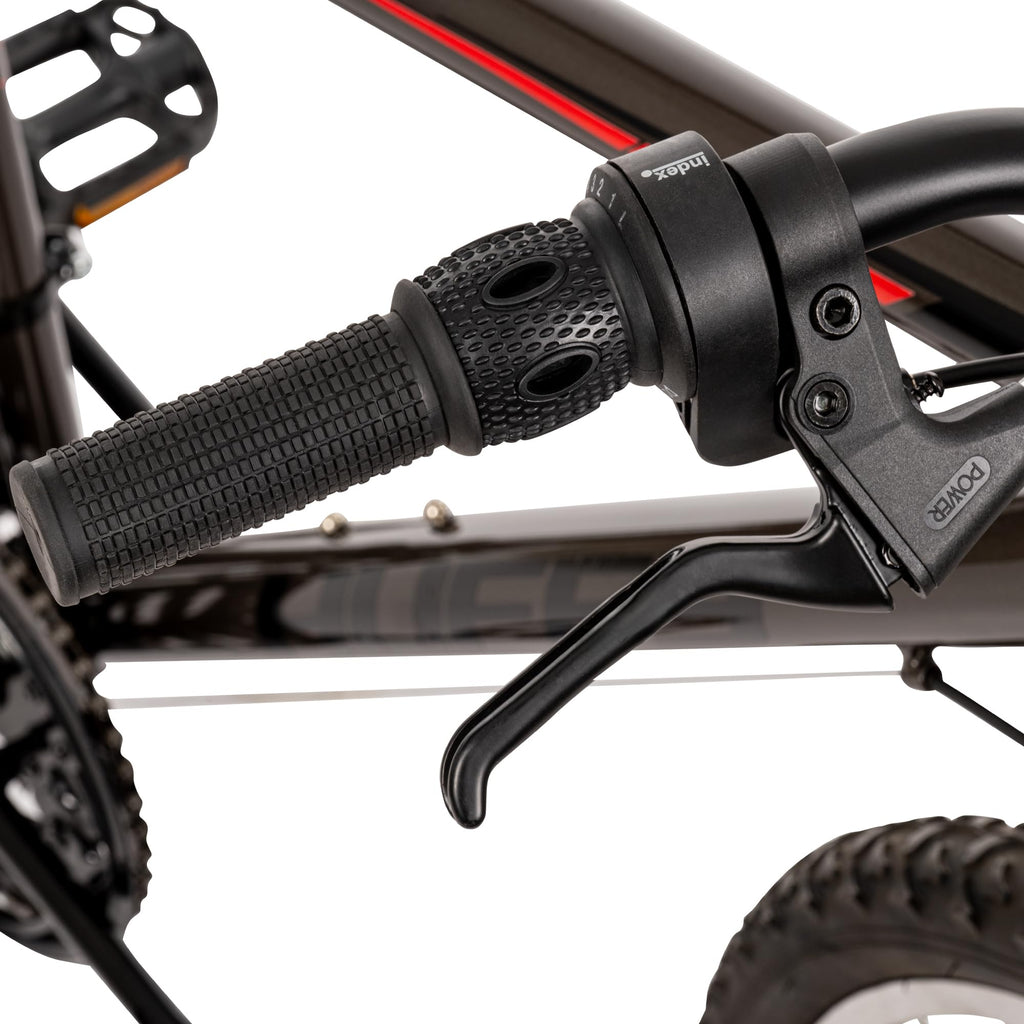 Huffy North Peak 26-Inch Men's Mountain Bike, Durable Hi-Ten Steel Frame, 15-Speed Twist Shifter, Front and Rear Linear-Pull Brakes, All-Terrain Tires, Padded ATB Saddle