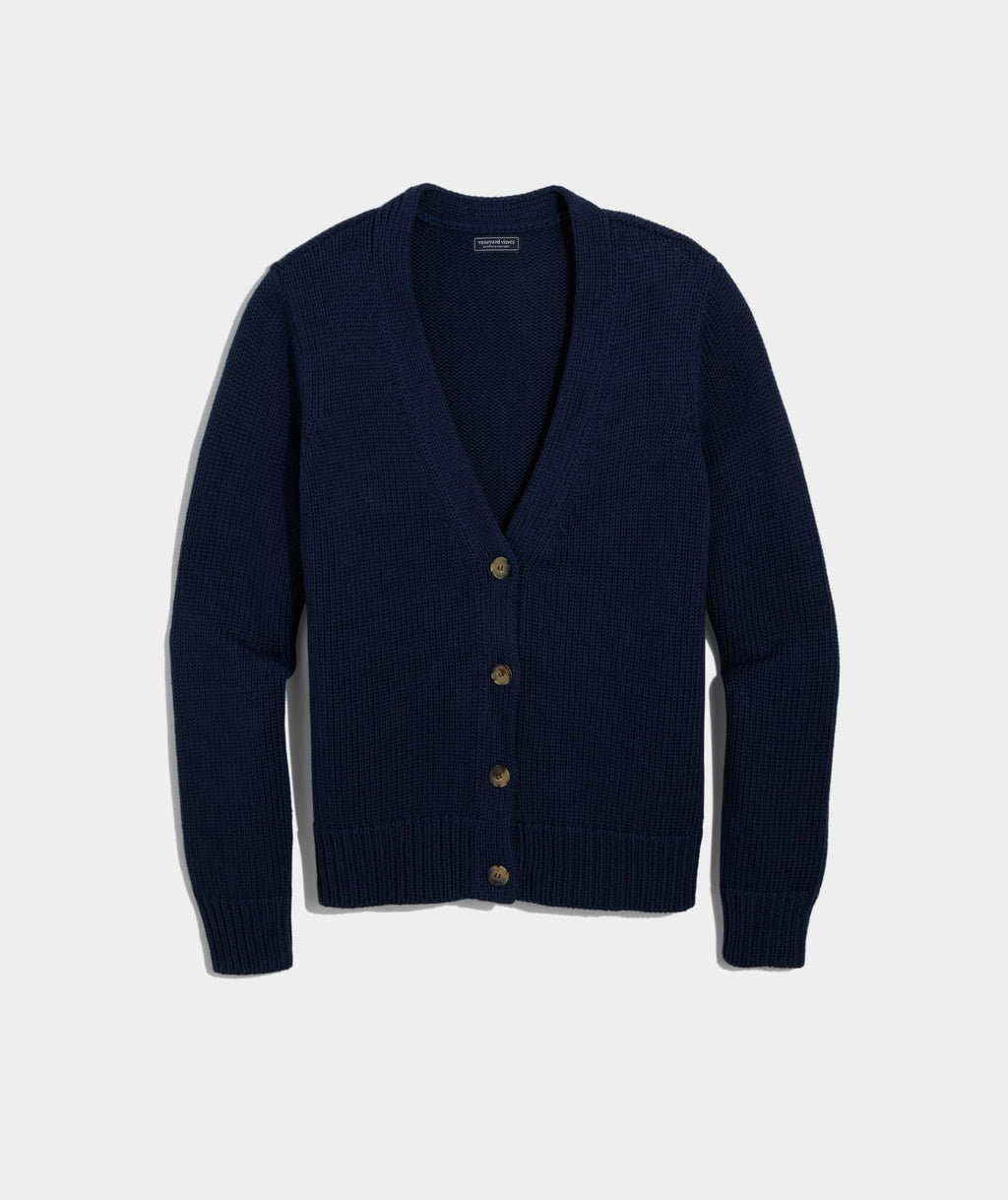 vineyard vines Katie Cotton Cardigan, Nautical Navy, M