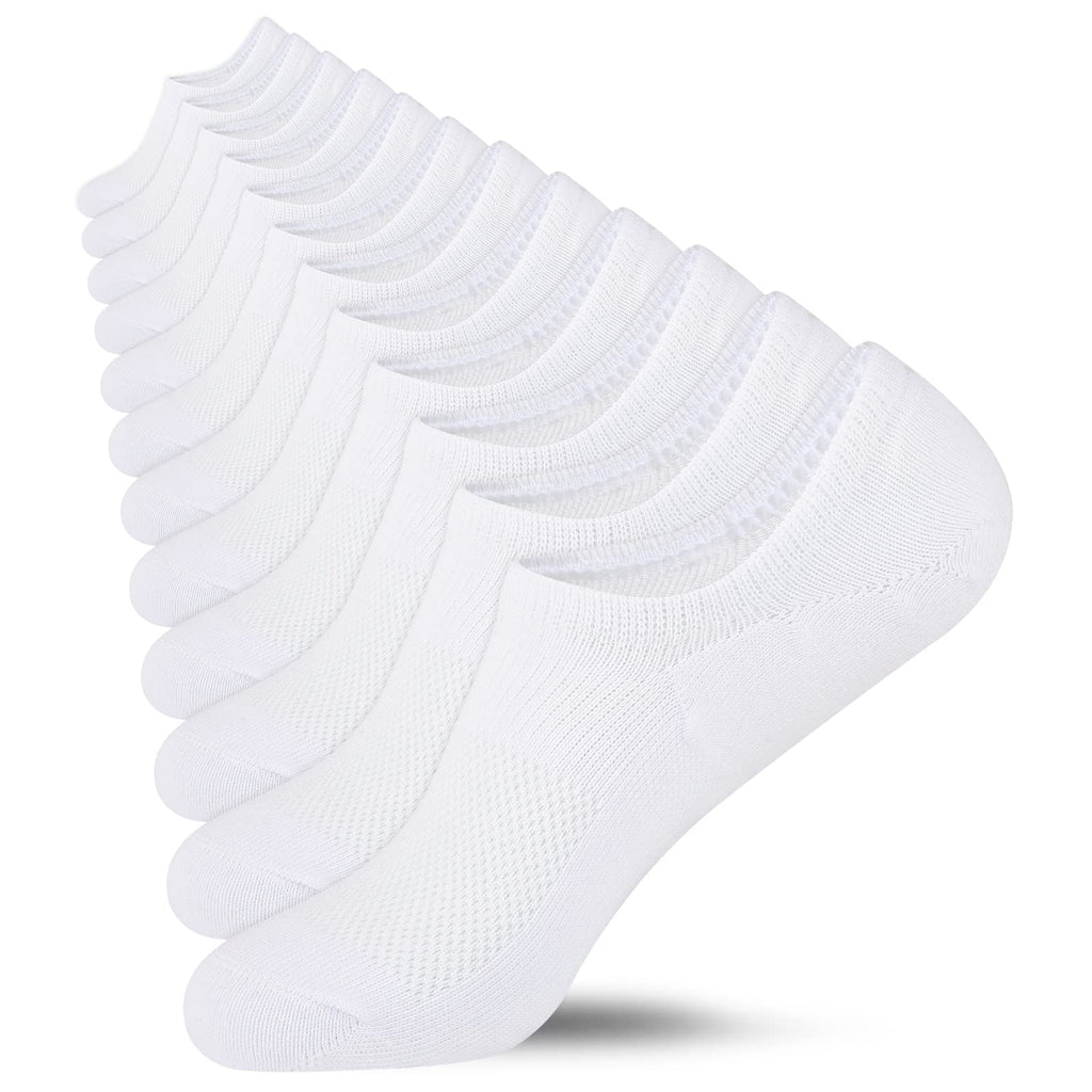 Heatuff No Show Socks Womens Cotton Low Cut Non Slip Casual Socks Invisible Flat Boat Liner Socks (6/9 Pairs)