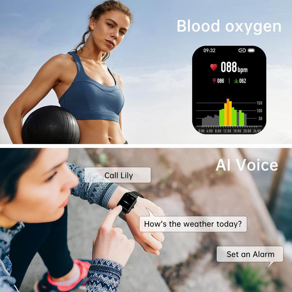 Smart Watch for Men Women Fitness: Waterproof Make Answer Call Running Smartwatch for Android Phone iPhone Samsung Compatible Digital Mens Watches SpO2 Sleep Heart Rate Monitor Step Pedometer Tracker