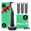 FLAUS Electric Flosser (Oprah's List, Shark Tank) 3 Speeds + 45 Refill Heads (Gentle Gliding Floss for Sensitive Gums) Water Flosser Alternative, Dentist Recommended Tooth Flossers Dental Floss Picks