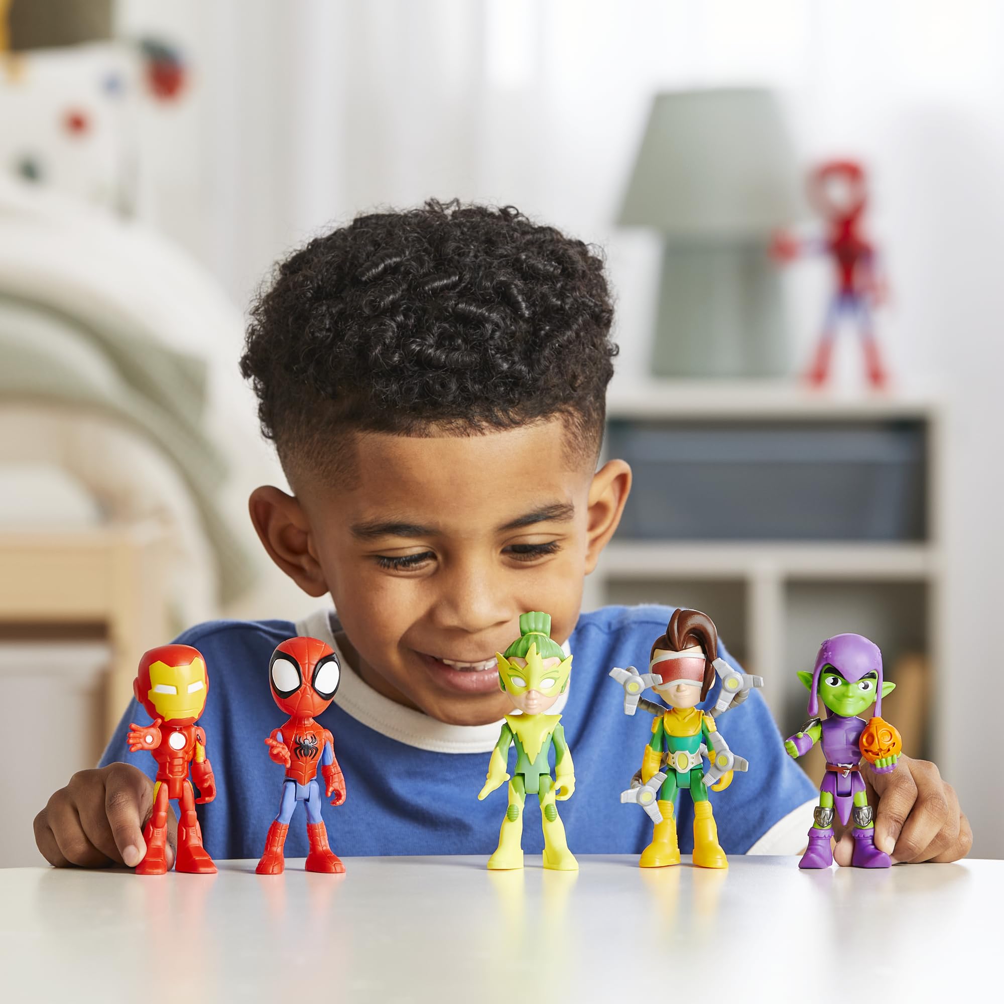 Spidey and his Amazing Friends Hasbro Marvel, Friends & Foes Pack, 5 Action Figures, 4-Inch, Preschool Super Hero Toys for Kids Ages 3 and Up (Amazon Exclusive)
