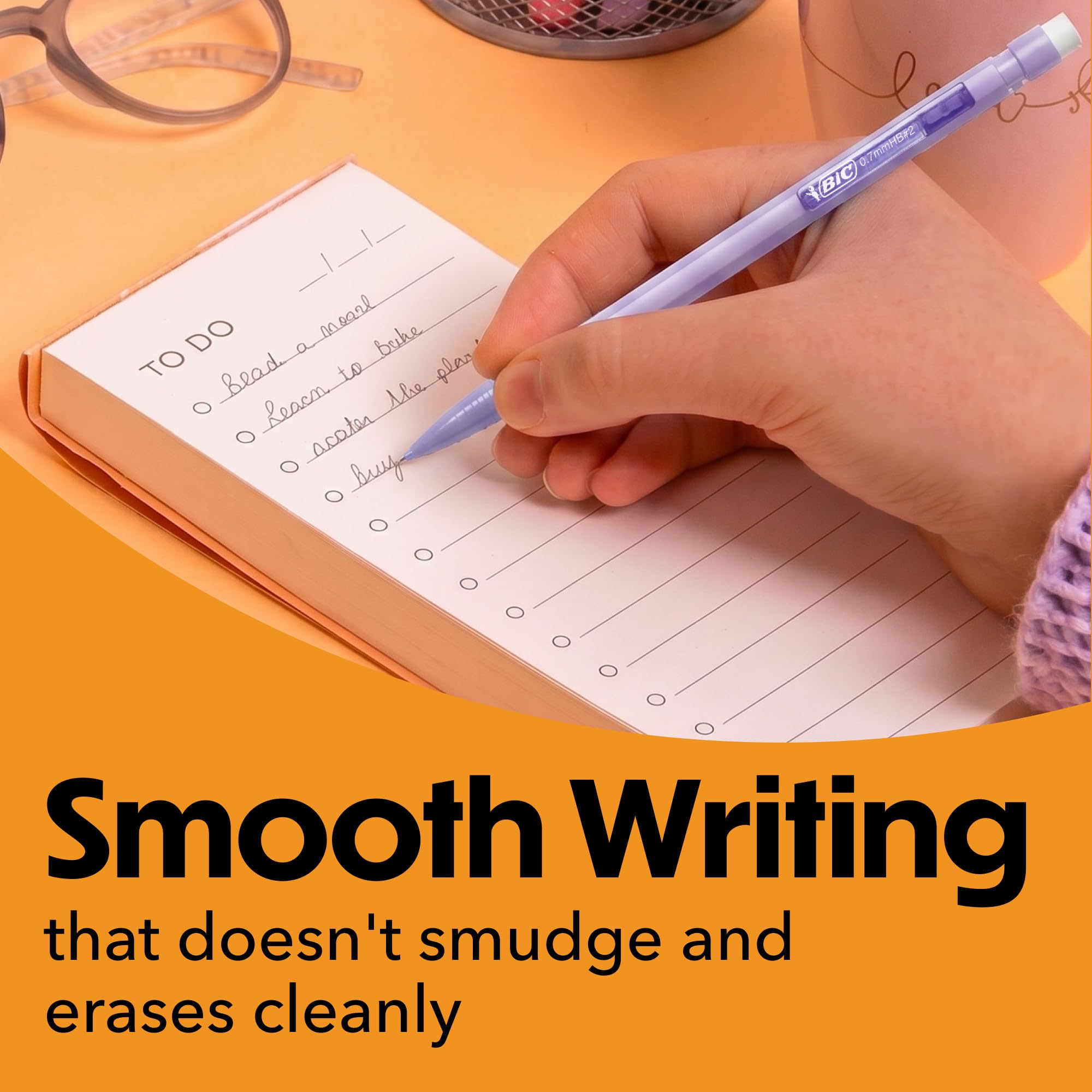 BIC Xtra-Smooth Mechanical Pencils, 0.7 mm Medium Point, 40-Count