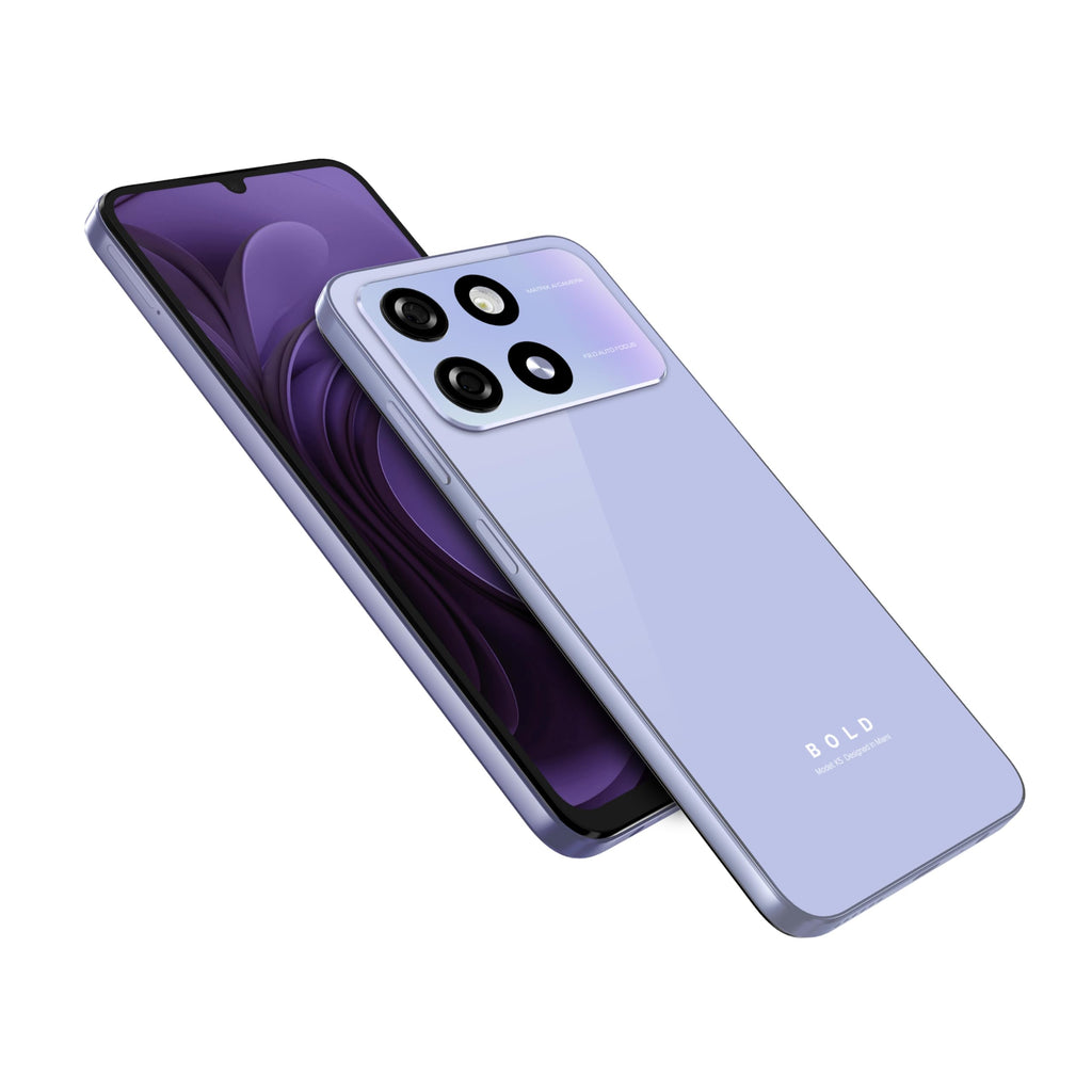 BLU Bold K5 | 2025 | All-Day Battery | Unlocked | 6.8” HD+ Infinity Display | 64GB/4GB | Dual 13MP Camera | US Version | US Warranty | (Lilac)