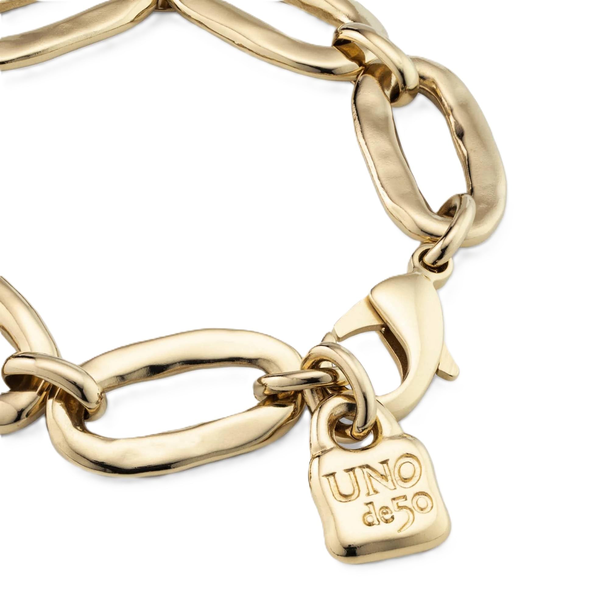 Uno de 50 AWESOME Link Bracelet 18K Gold-Plated