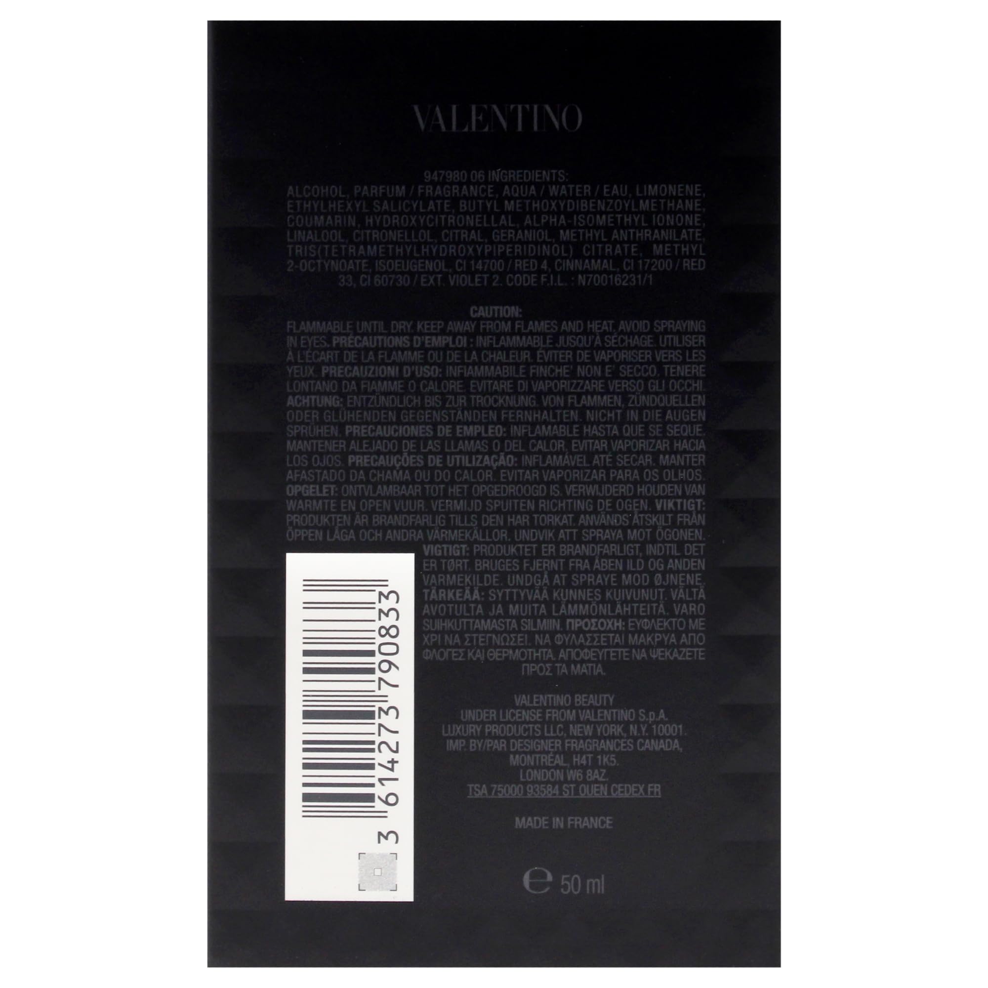 Valentino Uomo Born In Roma Intense for Men - 1.7 oz EDP Spray