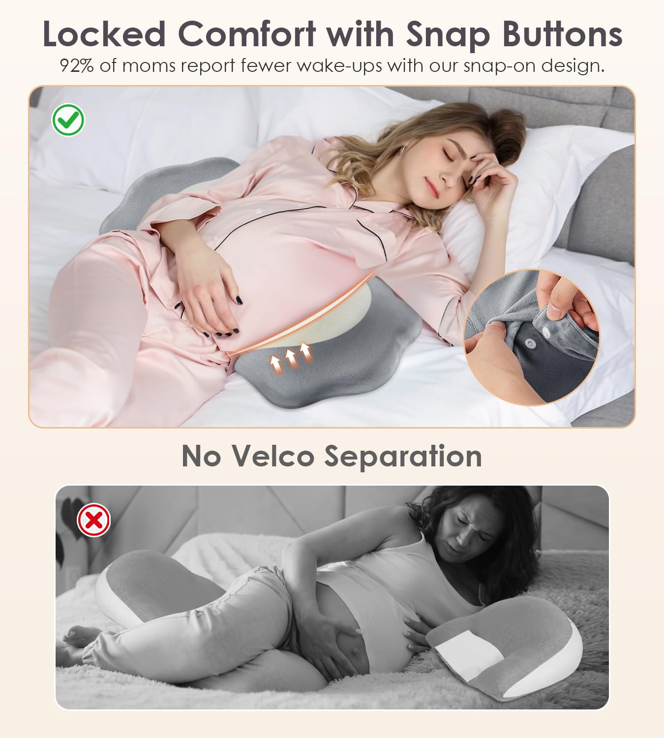 Pregnancy Pillows for Sleeping, Memory Foam Maternity Pillow Support for Back Belly HIPS, Adjustable Travel Wedge Pillow for Pregnant Women, Side Spleeping Pregnant Pillows with Velvet Cover