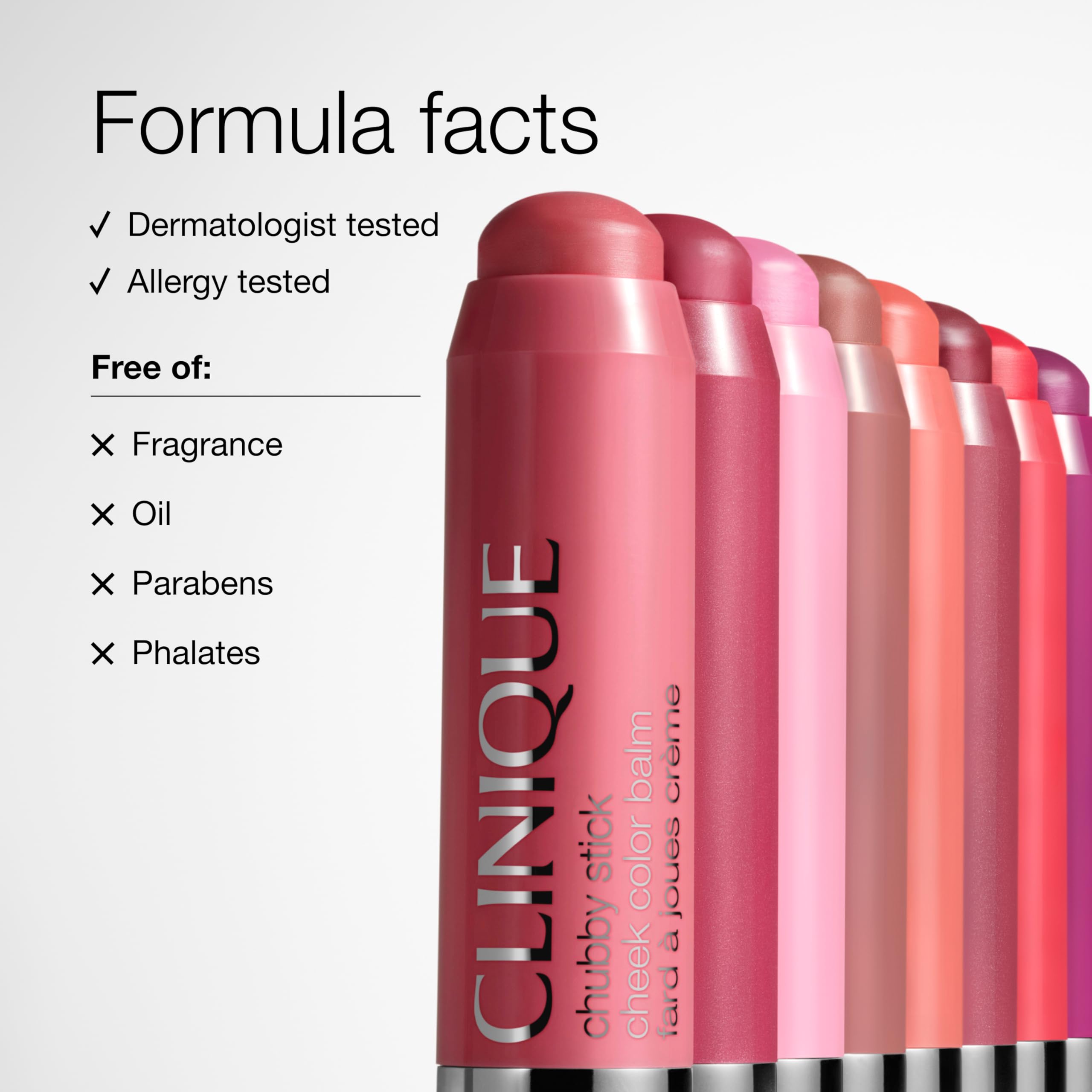 Clinique Chubby Cream Blush Stick Cheek Colour Balm | Blush For Cheeks | Long Lasting + Buildable | Create A Healthy Looking Glow | Perfect For Travel, Very Violet