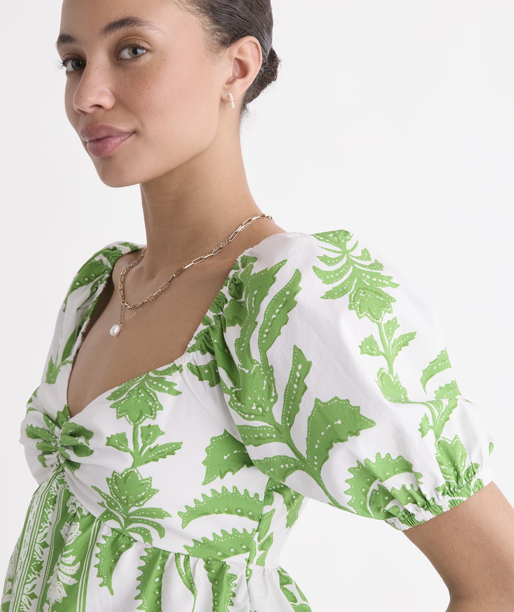 vineyard vines Sally Top, Pineapple Palm Print, XS