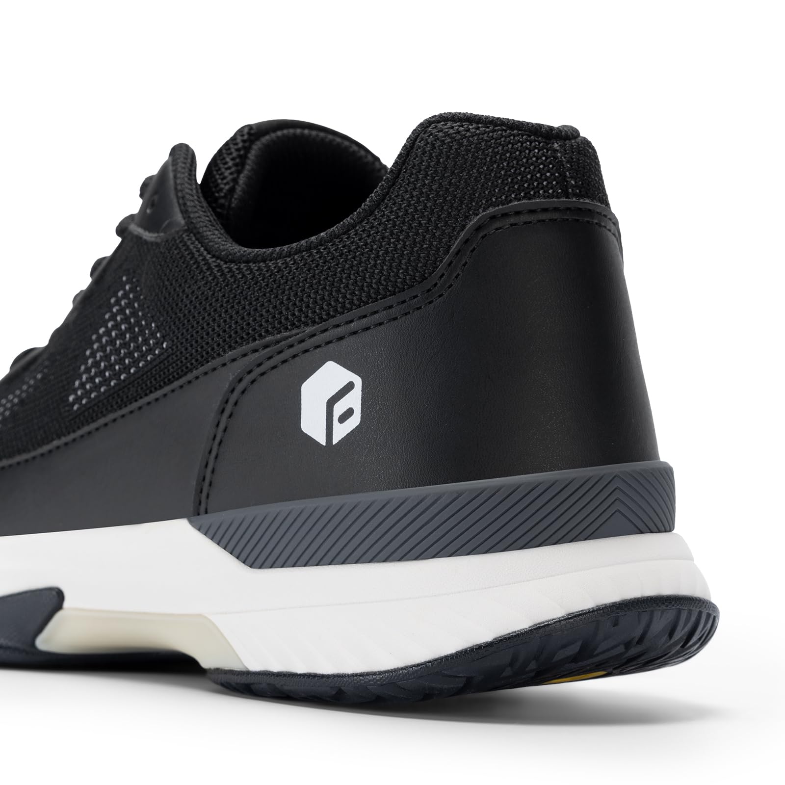 FitVille Extra Wide Pickleball Shoes for Men Blue Tennis Shoes Sneakers for All Court Racquetball Athletic Shoes for Racquet Sport | Arch Support & Wide Toe Box (11 X-Wide, Black)