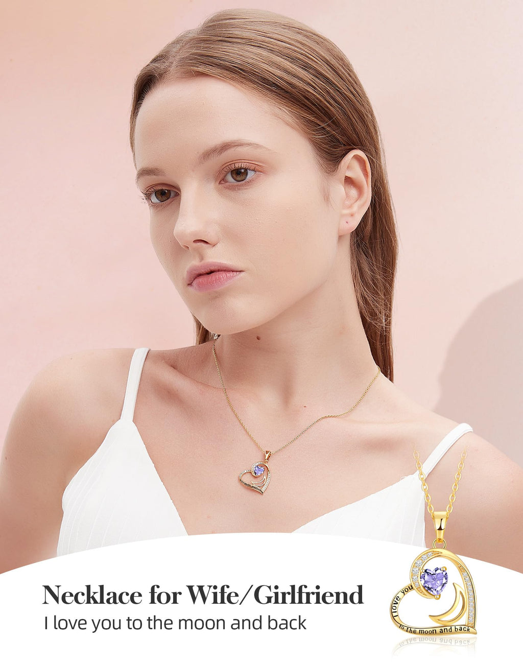 lobci Gold Necklace for Women June Birthstone Necklace for Women June Alexandrite Necklaces for Girlfriend Gold Necklaces for Mom(G-Jun-Alexandrite)