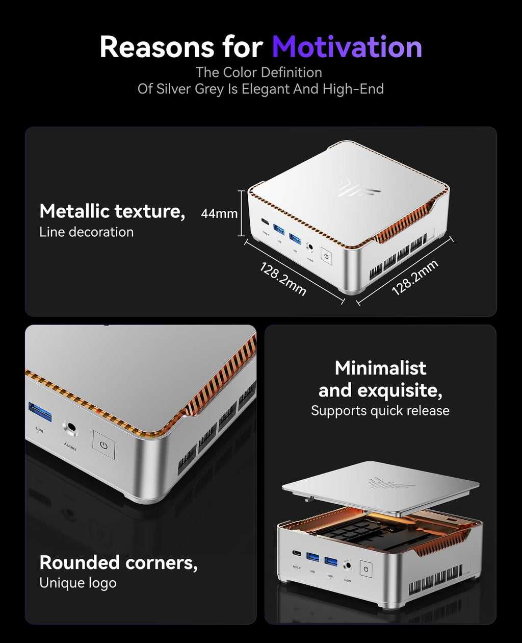 KAMRUI Pinova P2 Mini PC, in-tel Core 12600H (Beat 6800, up to 4.5GHz) 16GB RAM 512GB SSD Mini Gaming Desktop Computers, Triple 4K Display 6*USB3.2, USB-C, HDMI, DP, WiFi6, BT5.2, Gaming Home Office