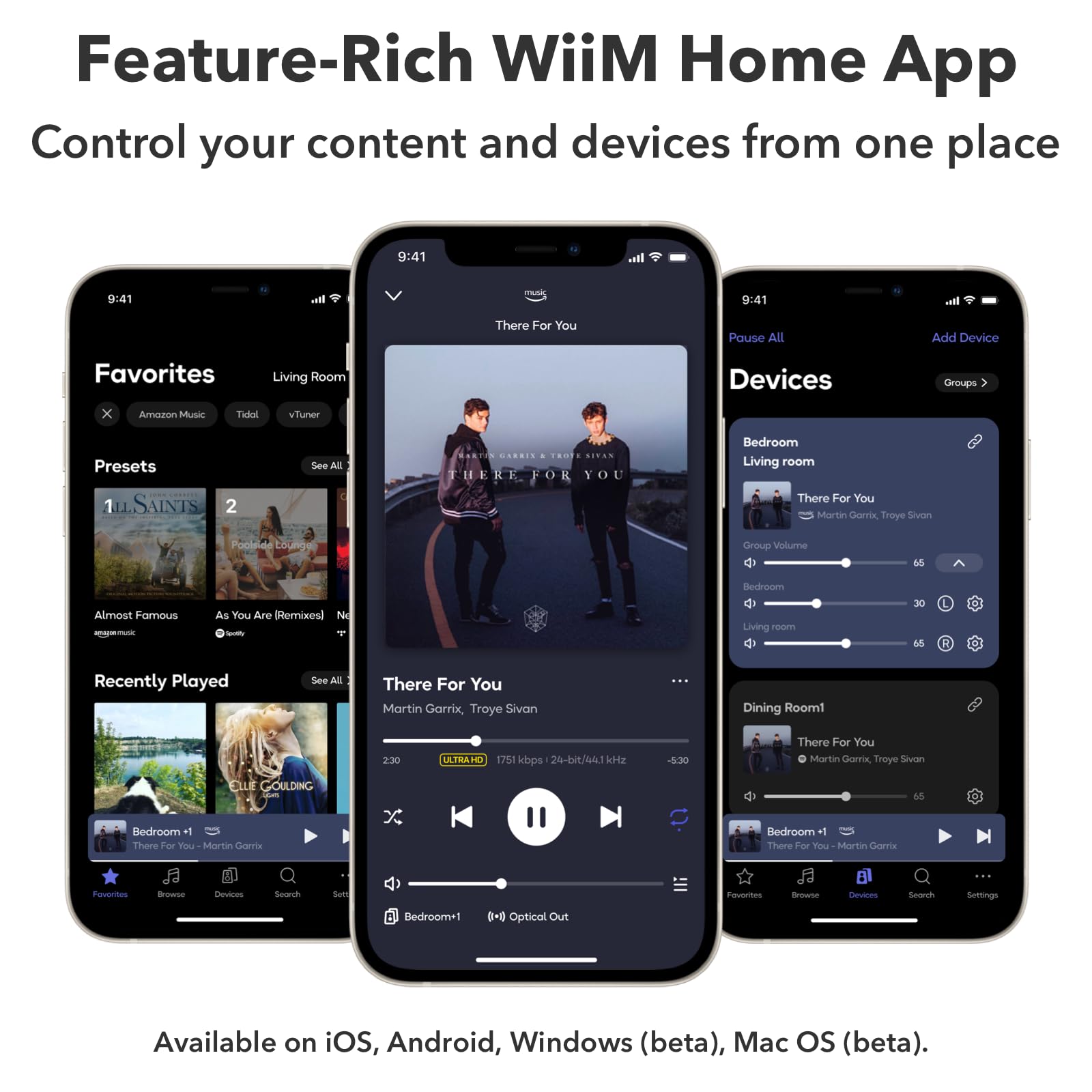 WiiM Pro AirPlay 2 Receiver, Google Cast Audio, WiFi Multiroom Streamer, Compatible with Alexa, Siri and Google Assistant, Stream Hi-Res Audio from Spotify, Amazon Music, Tidal and More