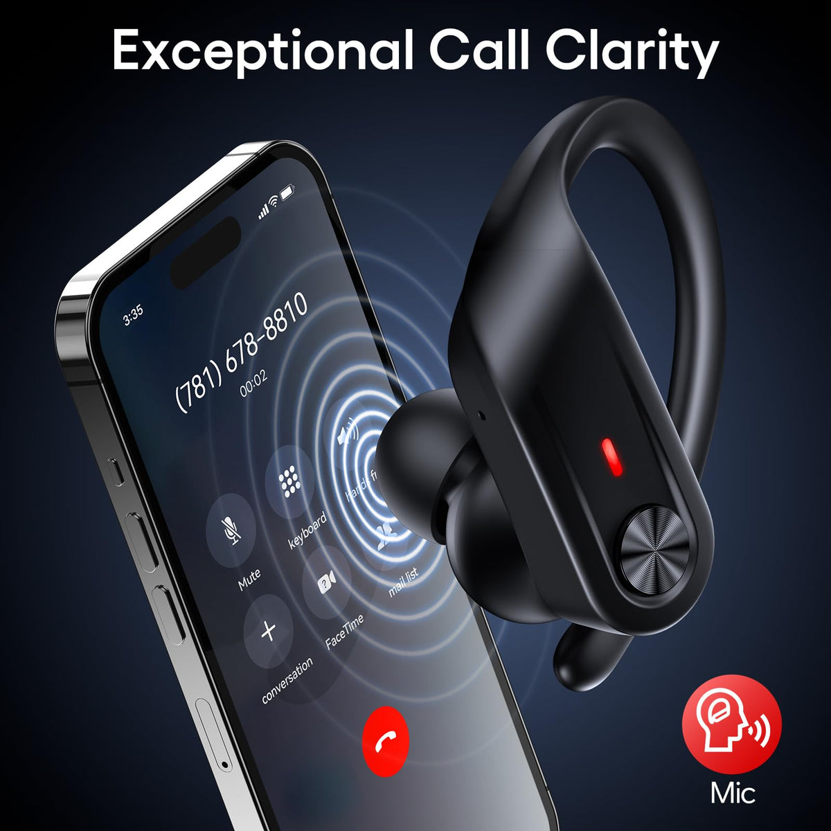 TAGRY Hybrid Active Noise Cancelling Wireless Ear Buds 80 Hrs Playtime Hi-Res Stereo Quality Bluetooth Earbuds with Transparency Mode Headphones Bluetooth Earhooks ANC Earphones for Work