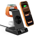 Wireless Charger for iPhone 17, 3 in 1 Charging Station for Apple Watch Watch 11/10/9/8/7/6/5, Ultra 3/SE 3, for iPhone 17/16/15/14/13/12/11/X Series, for Air Pods Pro 3/4/Pro 2 (No Adapter)