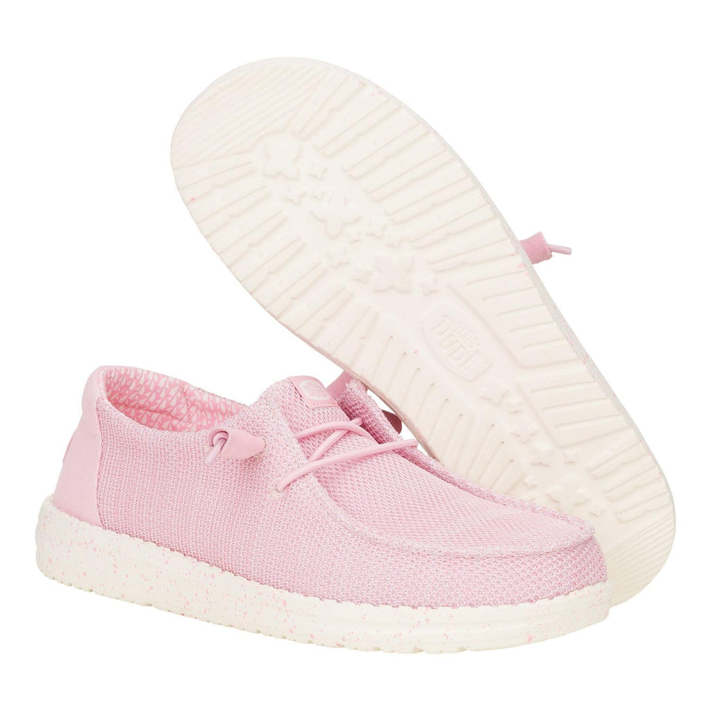 HEYDUDE Wendy Stretch Sox Rosette Size 12, Women’s Shoes, Slip-on Loafers, Comfortable & Light-Weight