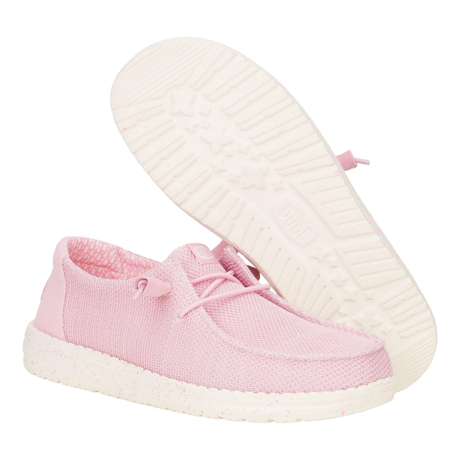 HEYDUDE Wendy Stretch Sox Rosette Size 12, Women’s Shoes, Slip-on Loafers, Comfortable & Light-Weight