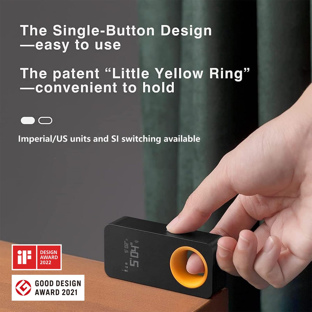 HOTO Laser Measuring Tool, Fathers Day Dad Gifts, Pocket-Size 98Ft Laser Tape Measure ±2mm Accuracy, USB-C Rechargeable, OLED Display, Ft/M/in Unit, Real-Time Data Sync, Cool Gadgets Gifts for Men