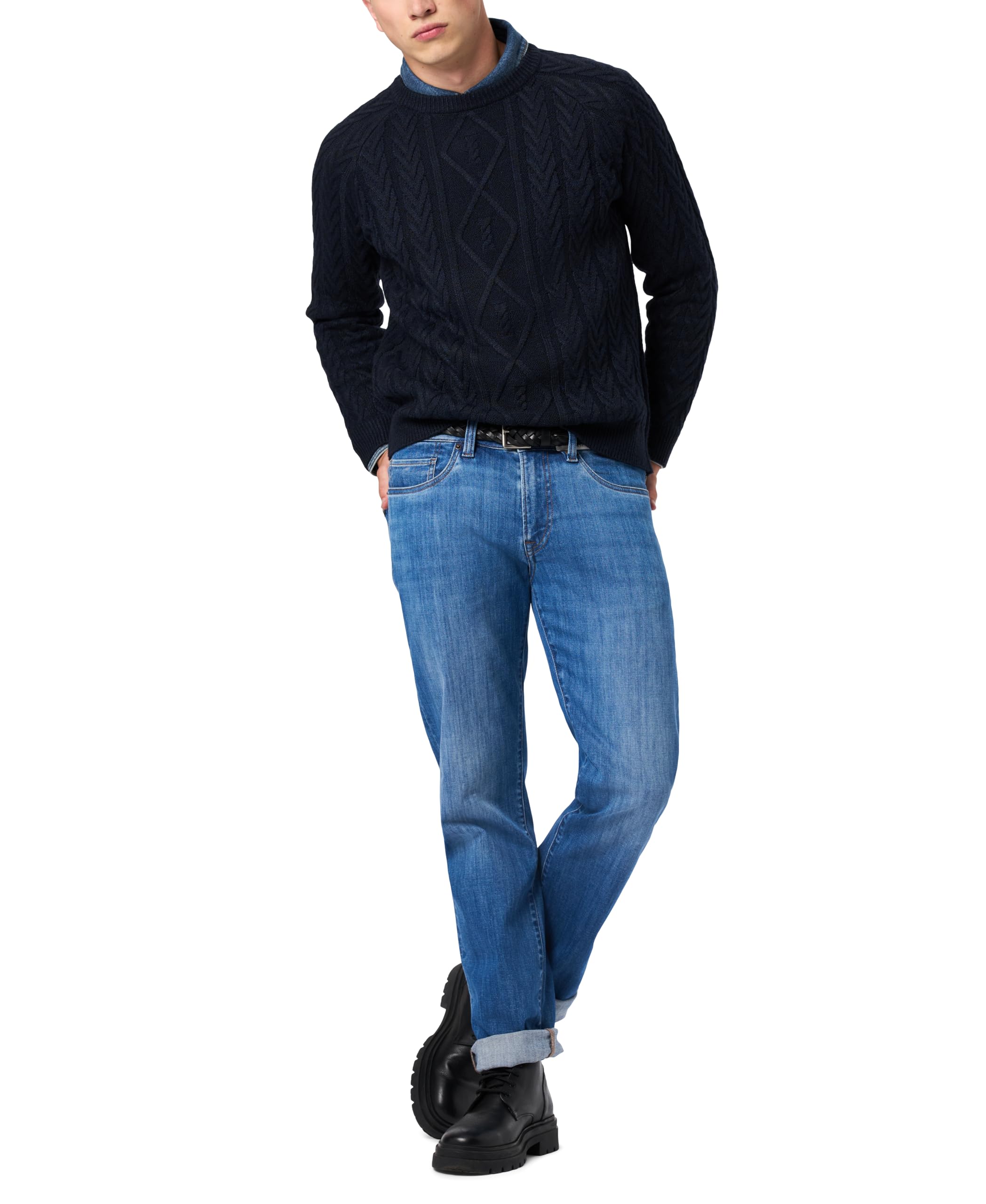 Buffalo David Bitton Men's Relaxed Straight Leg Driven Jean, Vintage Feel, 32W x 32L