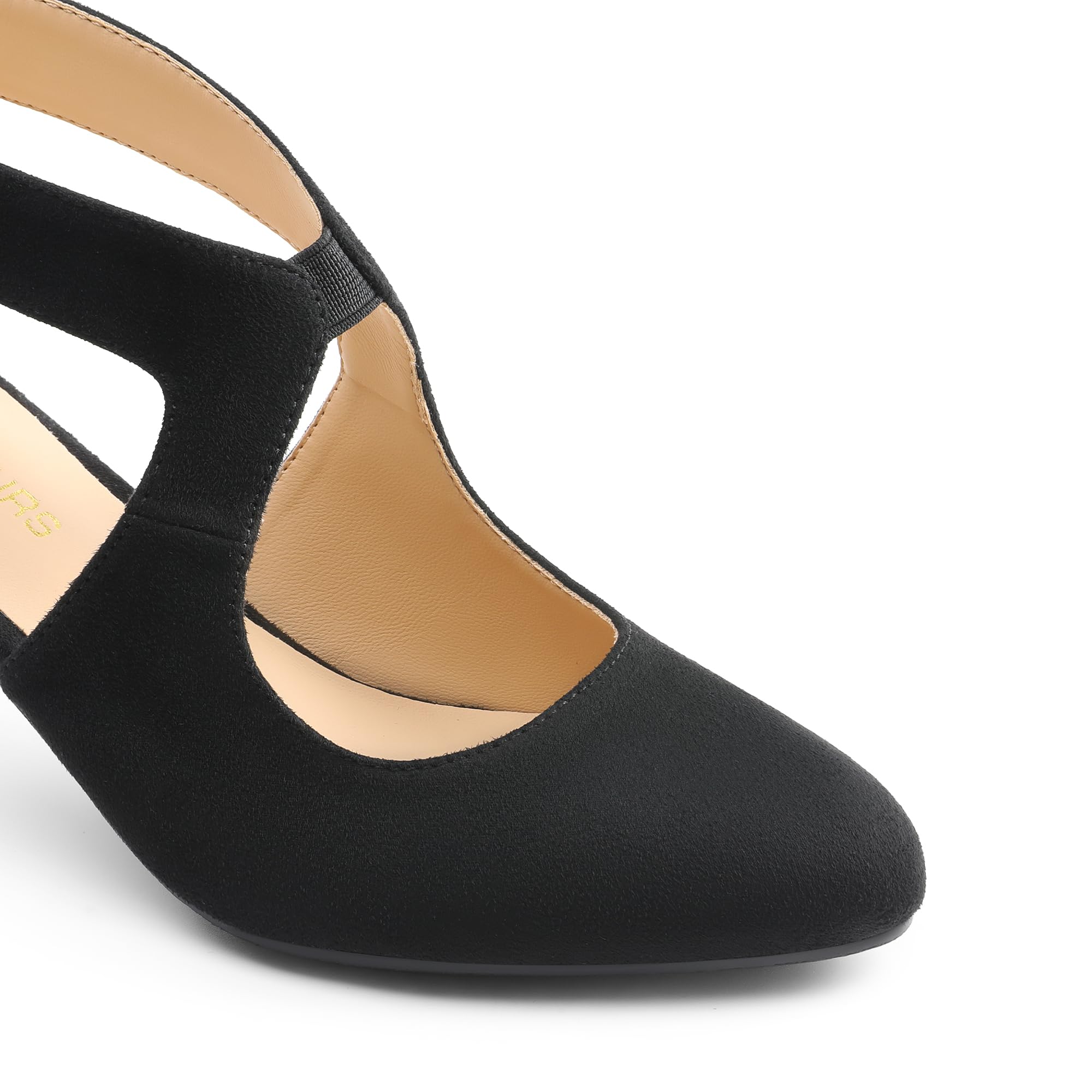 DREAM PAIRS Women's Pumps Closed Pointed Toe Kitten Heels Elegant Party Wedding Dress Shoes for Women,Size 8,Black,DWUMPU2501