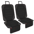 Sinvitron Car Seat Protector for Child Car Seat - Waterproof Non-Slip Leather Mat with 2 Mesh Pockets, Universal Seat Cover for Baby, Pets & Vehicles(2-Pack,Black)