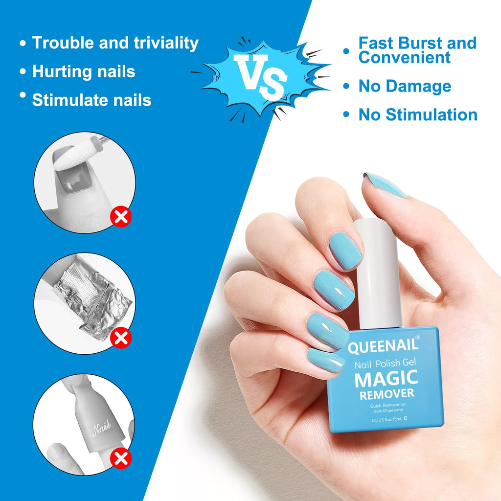 2 * 15ml Gel Nail Polish Remover, Professional Nail Varnish Remover