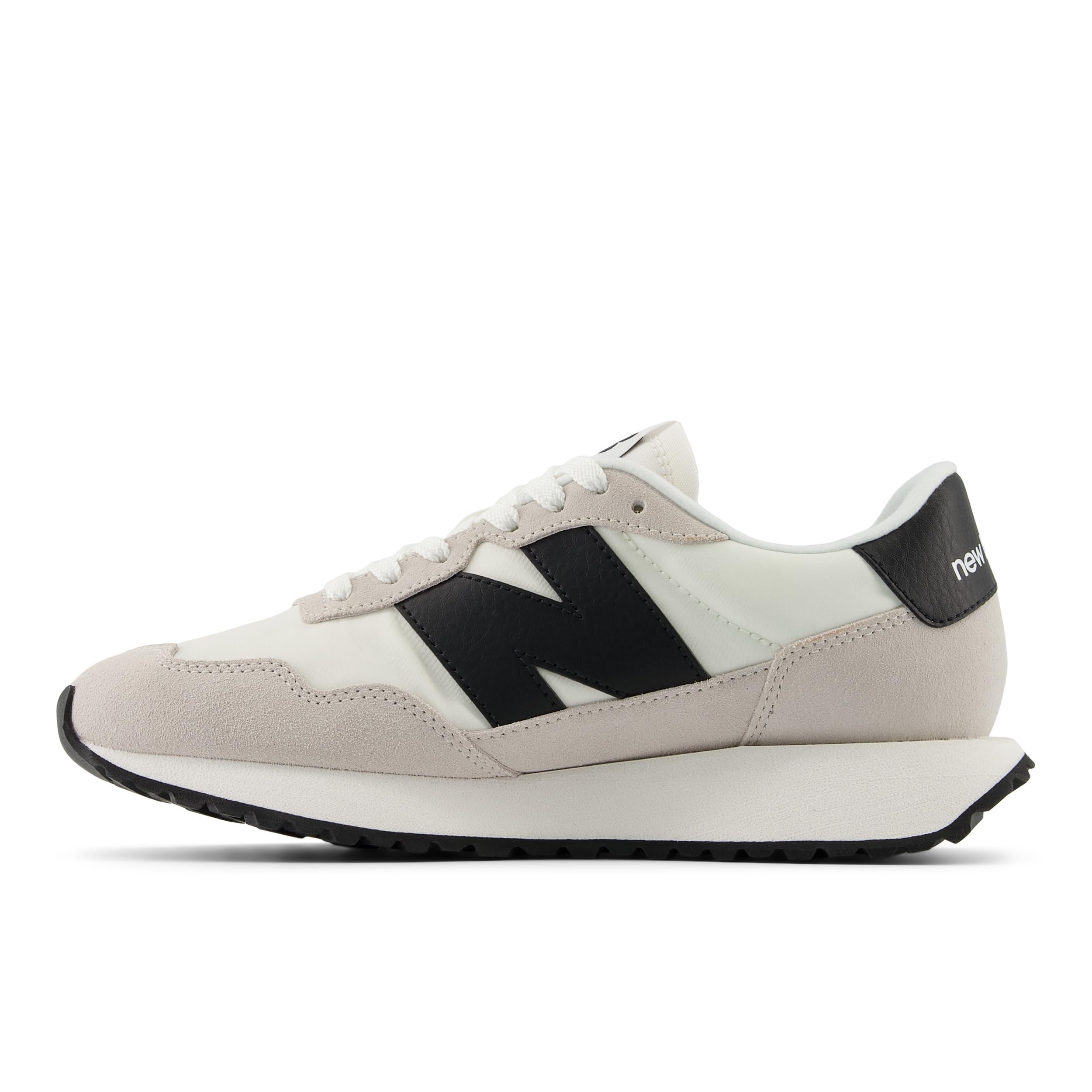 New Balance Women's 237 Sneaker, Sea Salt/Silver Birch/Black, 8 M