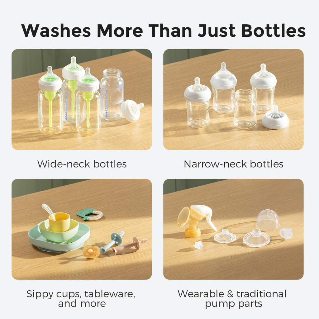 Momcozy KleanPal Pro Baby Bottle Washer, Sterilizer & Dryer - All-in-One Cleaning Machine for Bottles, Pump Parts & Baby Essentials - Time-Saving & Effortless Care