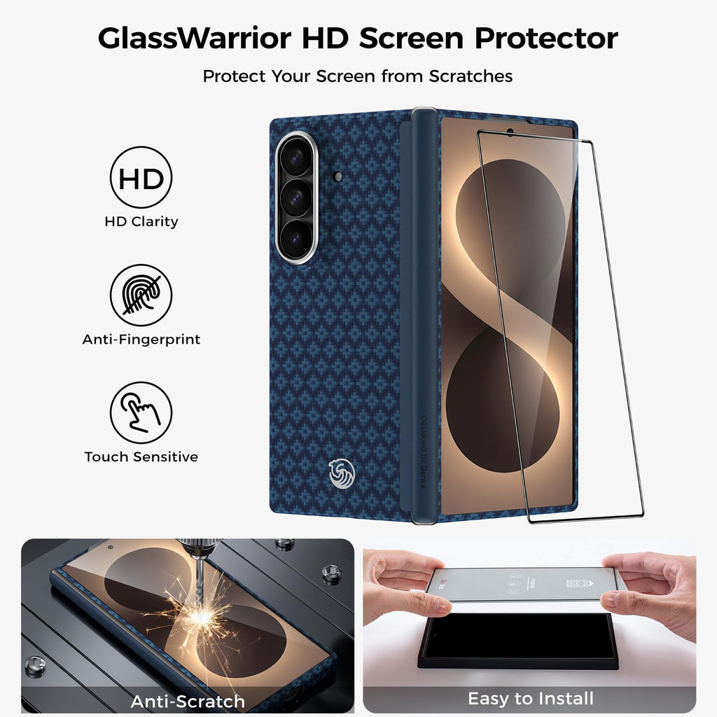 BENKS for Z Fold 8 Ultra Case with Hinge Protection & Screen Protector