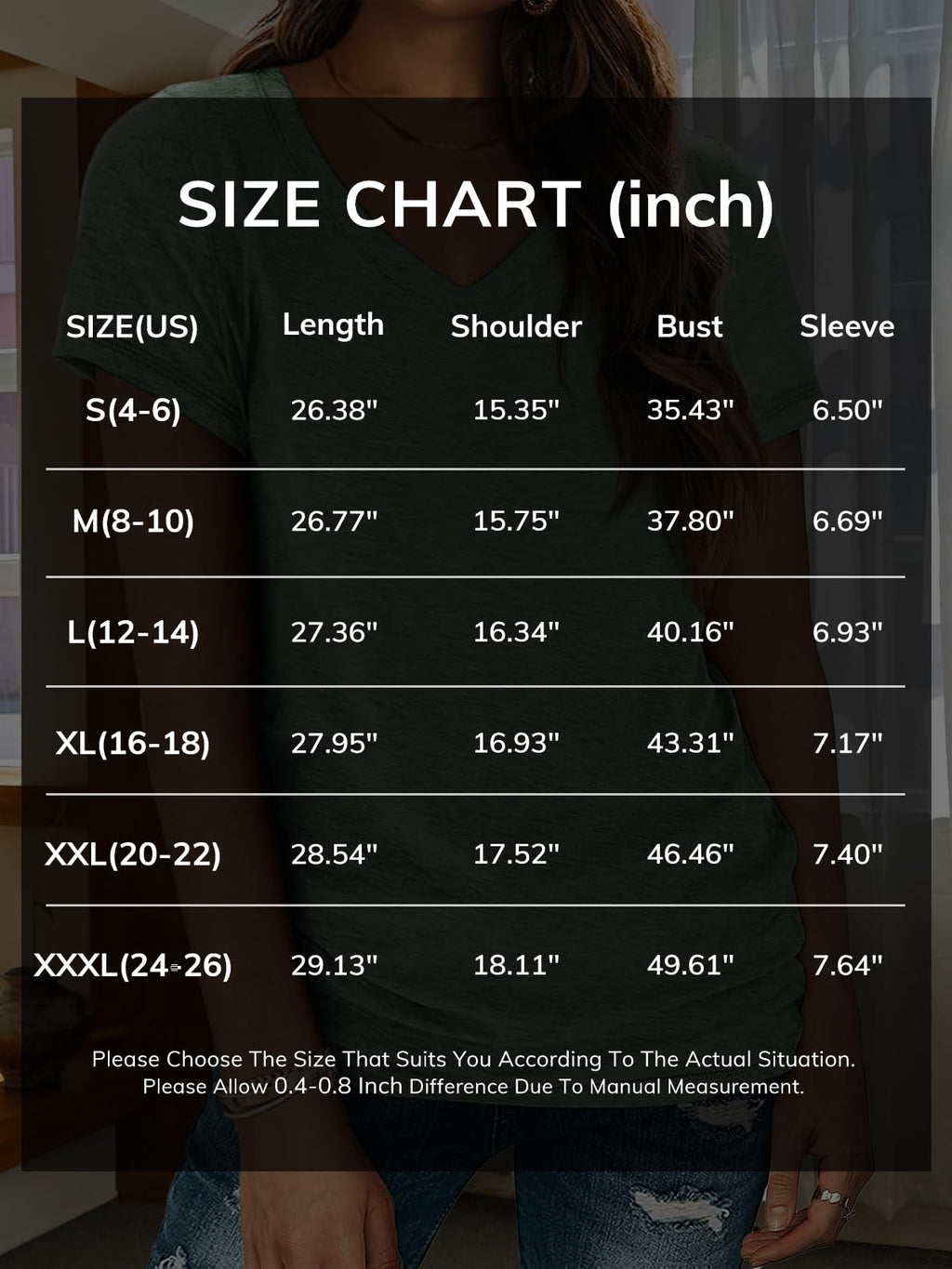 ATHMILE Womens Tops Shirts for Women Short Sleeve V Neck Tee Summer Fashion Trendy Soft Casual Spring Clothes Outfits Beach Black