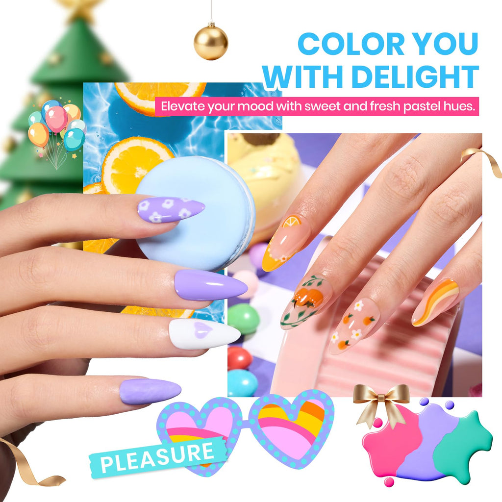 Beetles Gel Nail Polish Set - Emotional Spectrum 69PCS 60 Colors Gel Polish Kit Base Coat Glossy & Matte Top Coat UV Led Soak off Collection Brown Red Black Nude White Valentines Gifts for Women