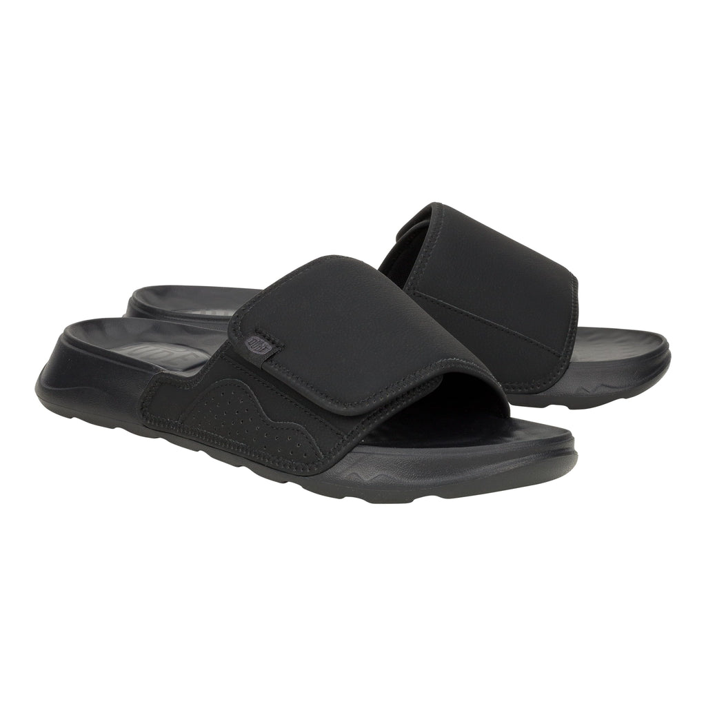 HEYDUDE Men's Shore Slide Classic Loafer Black