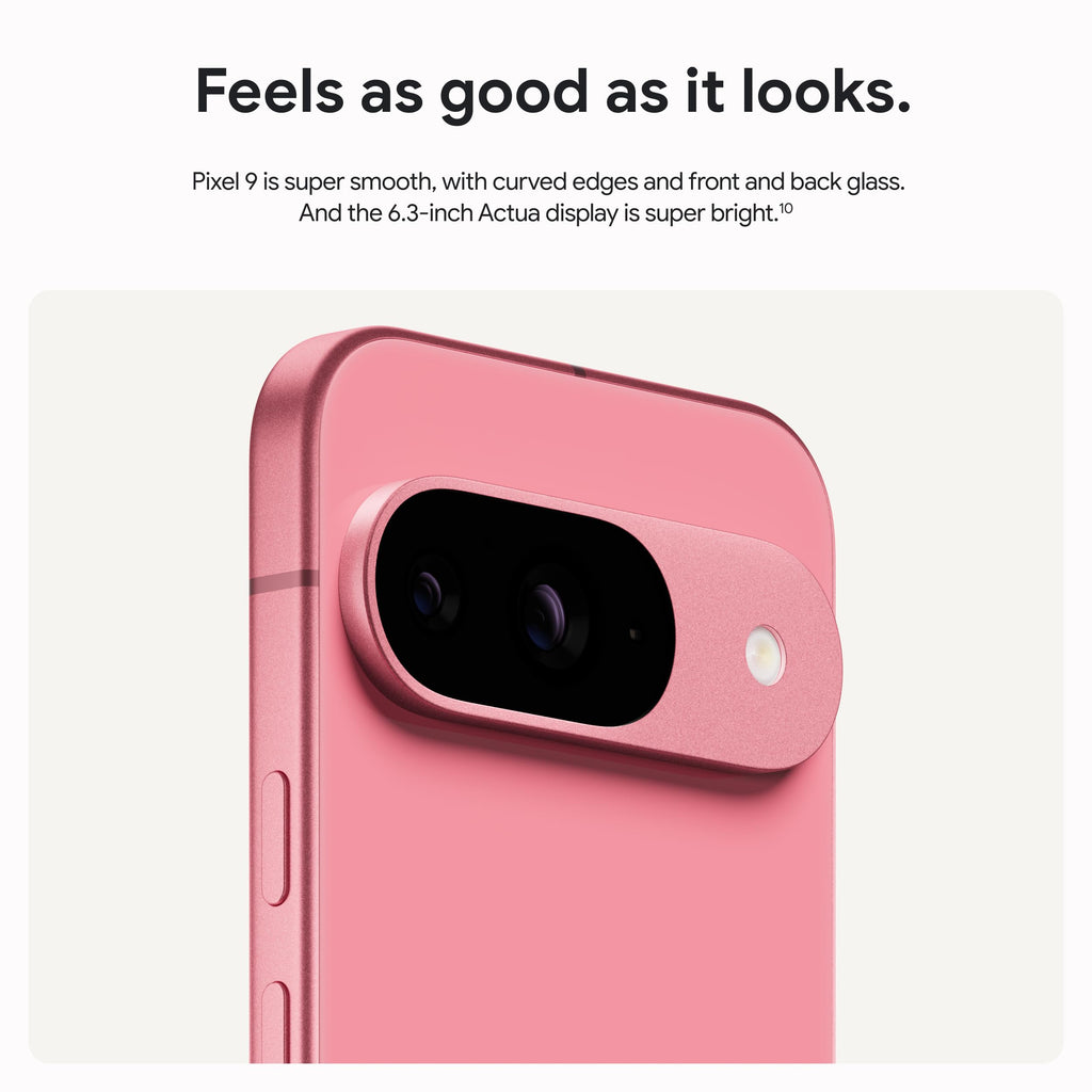 Google Pixel 9 - Unlocked Android Smartphone with Gemini, 24-Hour Battery, Advanced Camera, and 6.3" Actua Display - Porcelain - 128 GB