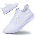 QIJGS Running Shoes for Men Tennis Athletic Gym Fashion WorkoutSneakers Mesh Lightweight Sports Casual Shoes-White-9.5
