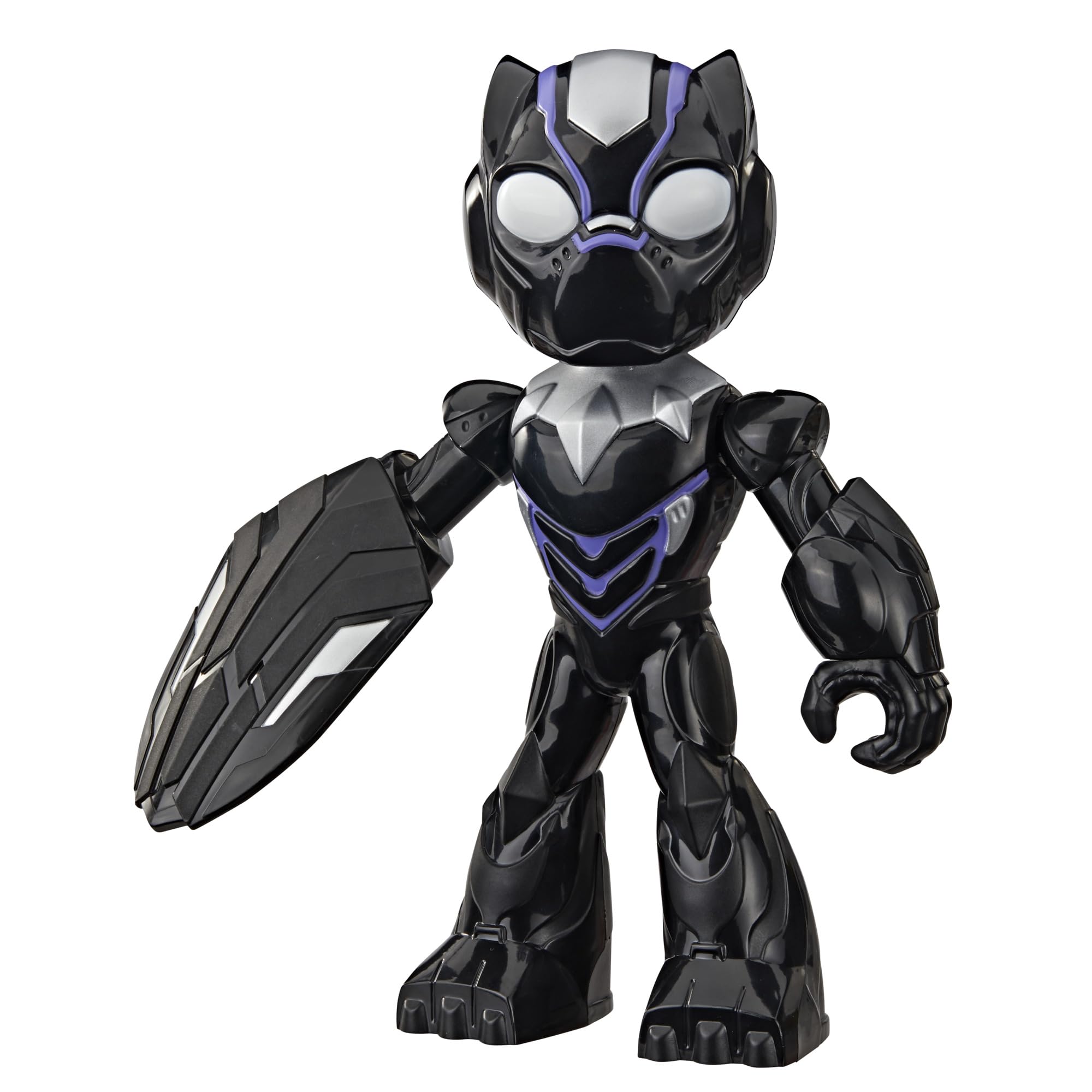 IRON MAN AND HIS AWESOME FRIENDS Marvel Supersized Black Panther Action Figure, 9-Inch (22.8 CM) Super Hero Toys for Kids, Ages 3+