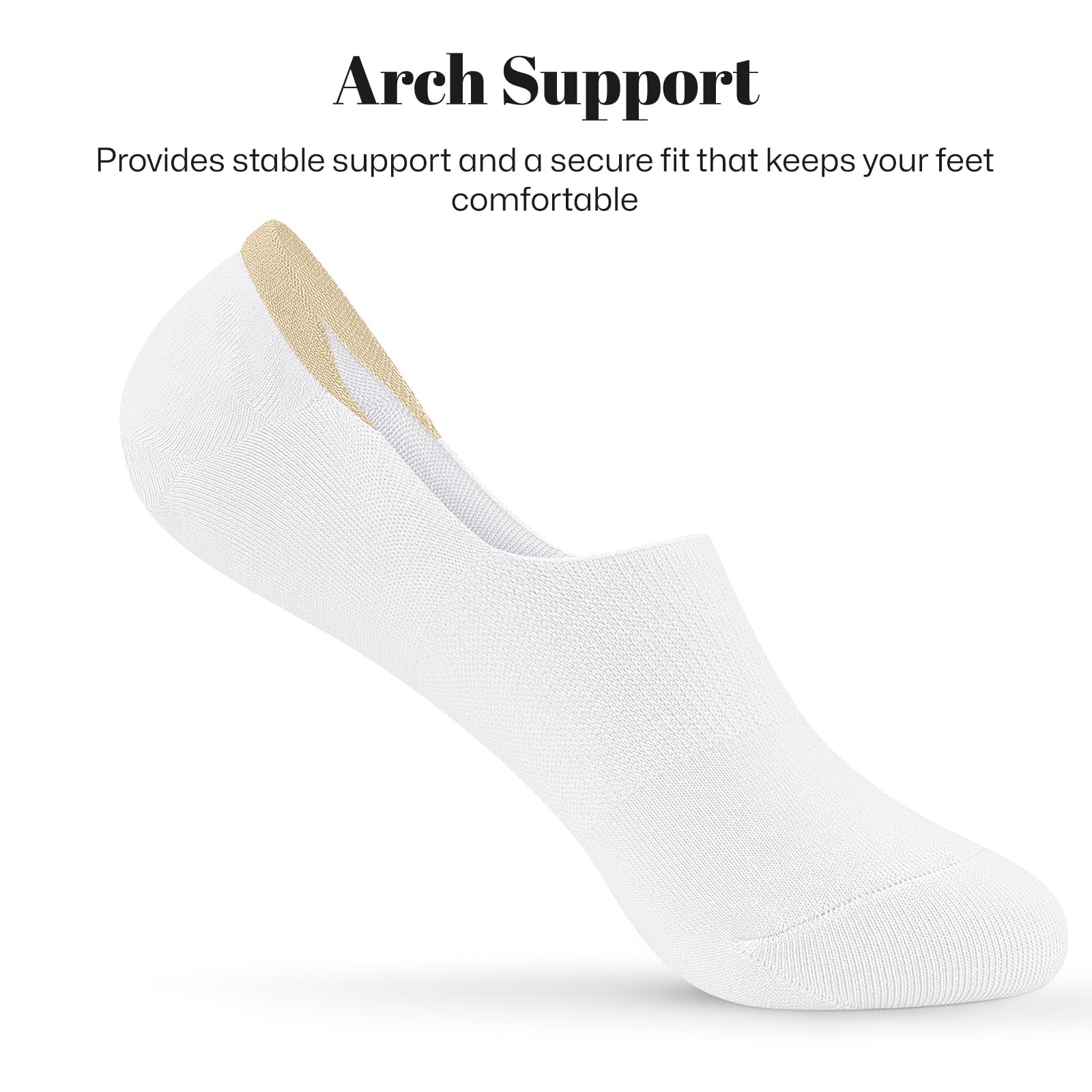 wernies No Show Socks Women Low Socks Non Slip Flat Boat Line 4 Pairs
