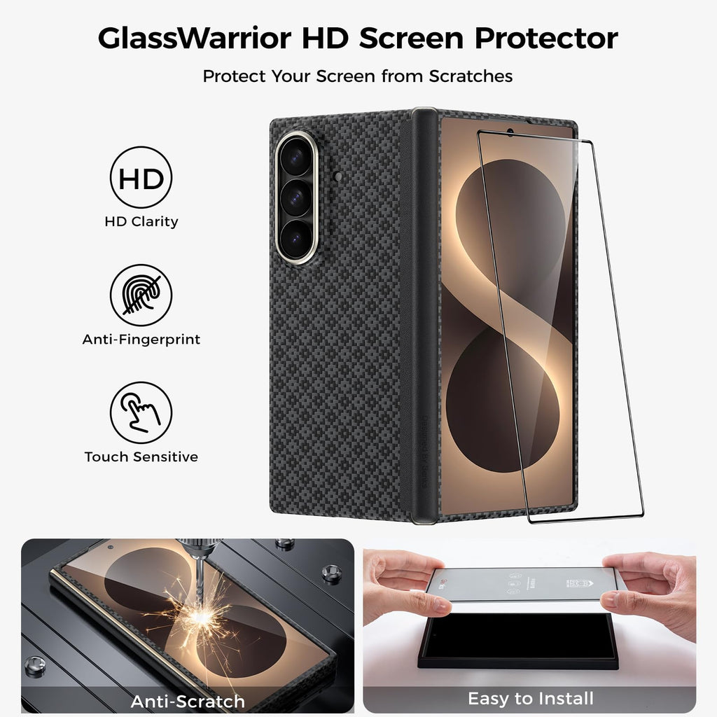 BENKS for Z Fold 8 Ultra Case with Hinge Protection & Screen Protector