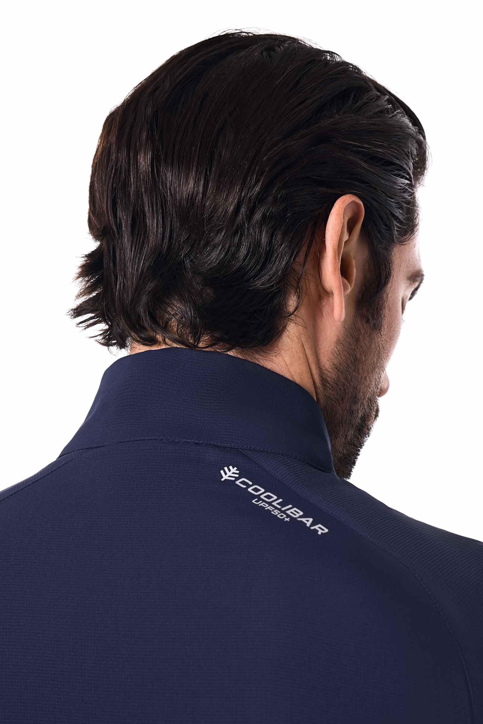 Coolibar Men's Sport Jacket - UPF 50+ Sun Protection - Outpace in Navy