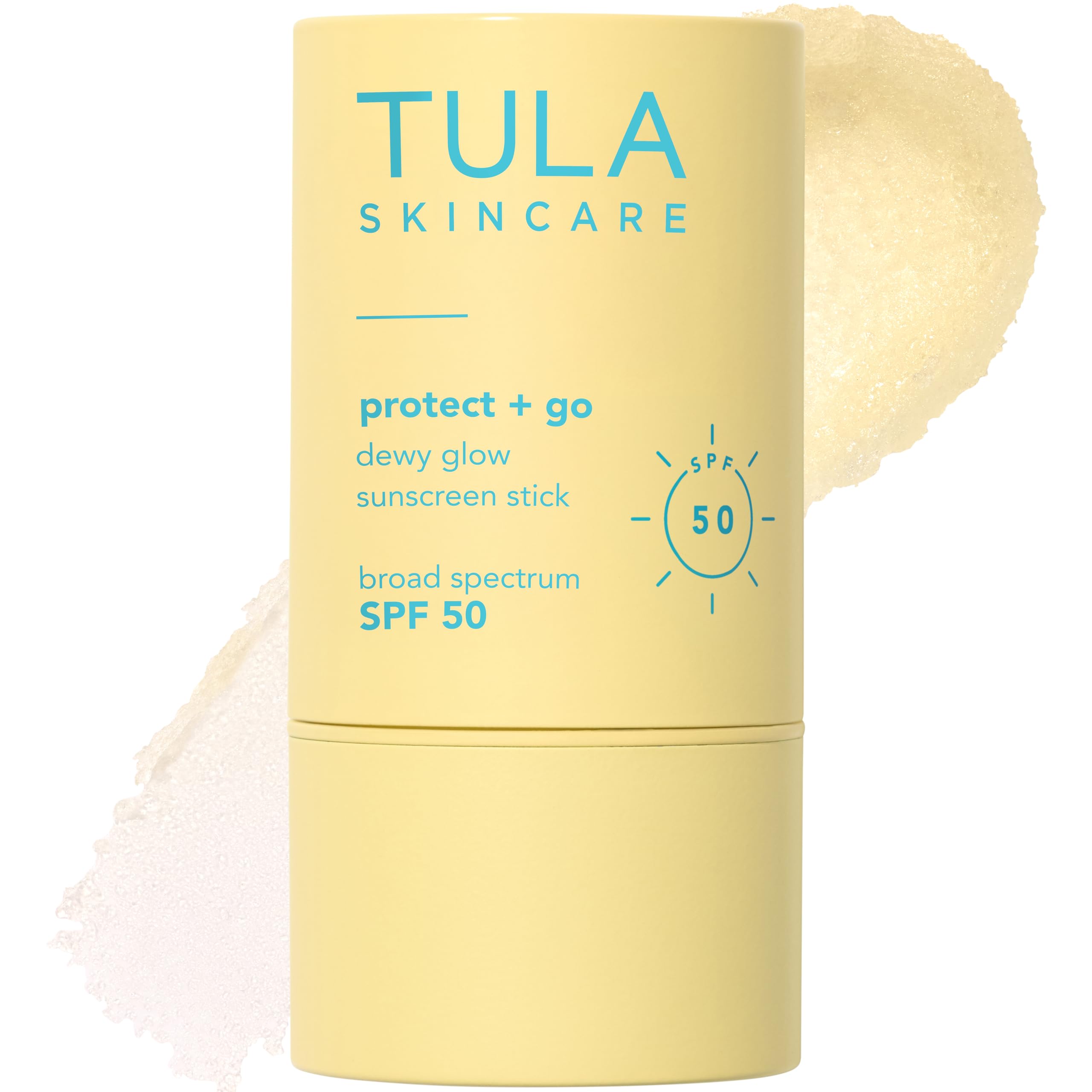 TULA Skin Care Protect + Glow Daily Sunscreen Stick Gel Broad Spectrum SPF 30 - Non-Greasy, Non-Comedogenic & Reef-Safe with Pollution & Blue Light Protection, Supersize, 3.38 oz