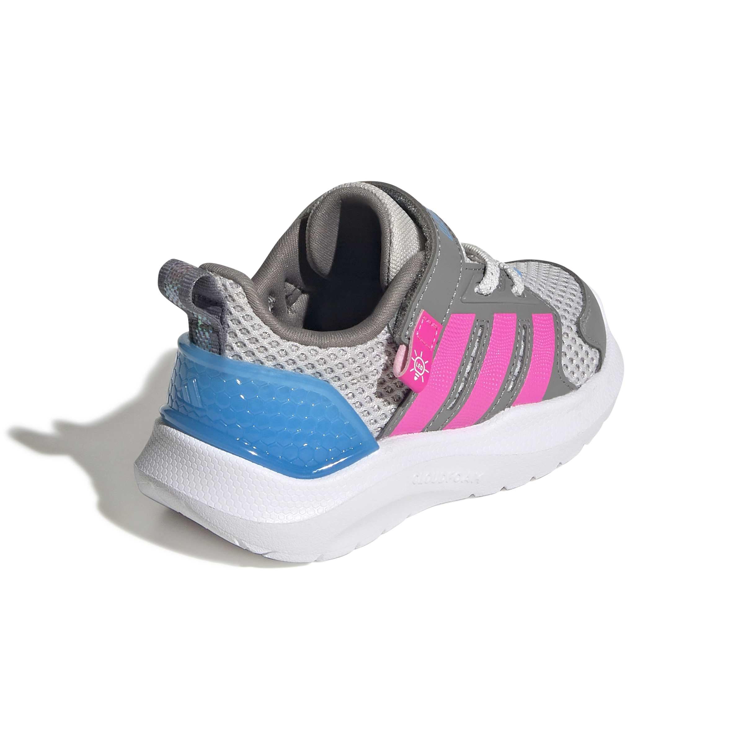 adidas Unisex-Baby Lightorama, Grey/Lucid Pink, 5.5