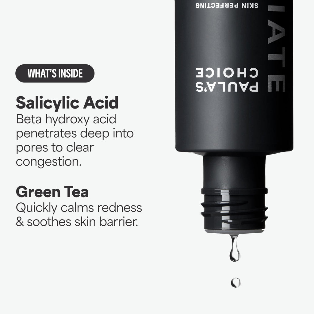 Paulas Choice--SKIN PERFECTING 2% BHA Liquid Salicylic Acid Exfoliant--Facial Exfoliant for Blackheads, Enlarged Pores, Wrinkles & Fine Lines, 4 oz Bottle