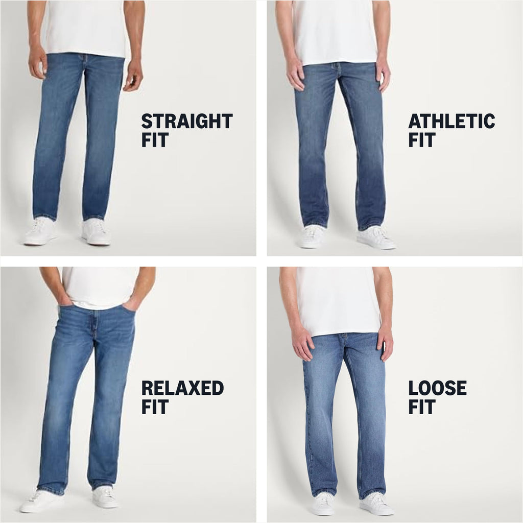 Amazon Essentials Men's Low Stretch Athletic Fit Jeans, Tinted Light Wash, 33W x 34L
