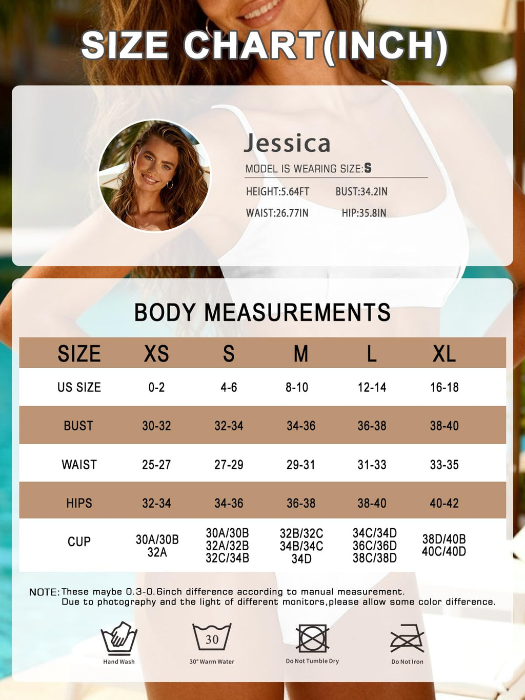 OWICA Women's 2 Piece Bikini Set Sexy Bathing Suits for Women Adjustable Spaghetti Straps Bandeau High Cut Swimsuit 2026 White